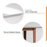Conjunto Mesa de Jantar Tampo Vidro e MDF 1,60m e 6 Cadeiras Tiê CabeCasa MadeiraMadeira - 4