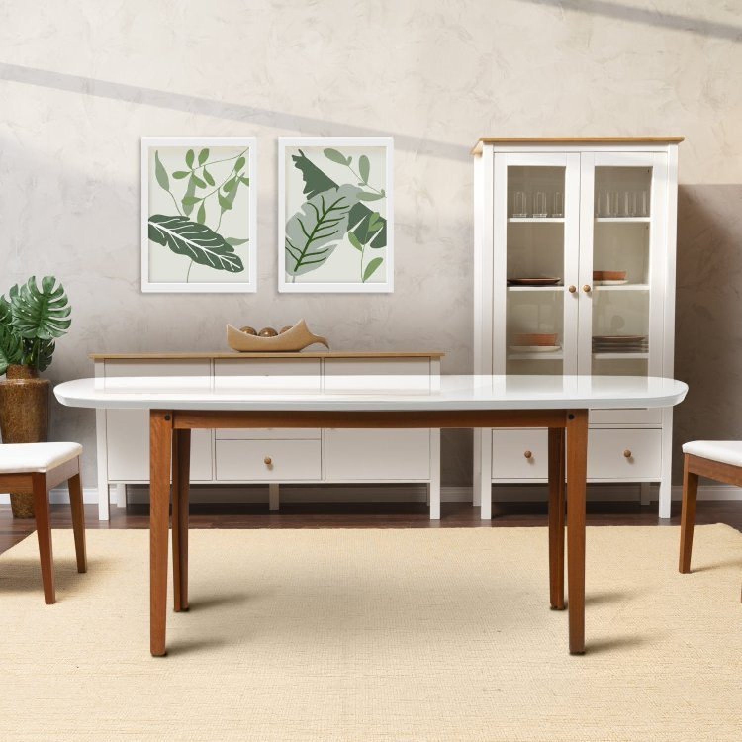 Conjunto Mesa de Jantar Tampo Vidro e MDF 1,60m e 4 Cadeiras Tiê CabeCasa MadeiraMadeira - 11