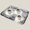 Ver imagem 5 de Bandeja Inox Rasa Retangular 36 X 27 Multi Uso Servir Peq