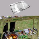 Ver imagem 7 de Bandeja Inox Rasa Retangular 36 X 27 Multi Uso Servir Peq