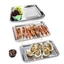 Ver imagem 6 de Bandeja Inox Rasa Retangular 36 X 27 Multi Uso Servir Peq