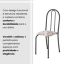 Ver imagem 5 de Kit 4 Cadeiras TUBULAR89X37X42 cm Ane B Prata Arabesco/Mart
