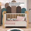 Ver imagem 6 de Berço Mini Cama 3 em 1 Americano 100% MDF Cocada Espresso Móveis Bege/Off White/Amêndoa