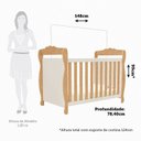 Ver imagem 3 de Berço Mini Cama 3 em 1 Americano 100% MDF Cocada Espresso Móveis Bege/Off White/Amêndoa