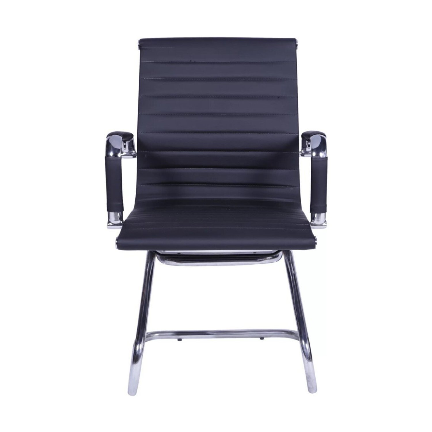 Kit 4 Cadeiras para Escritório Interlocutor Base Fixa Esteirinha Corino 3301 Or Design - 3