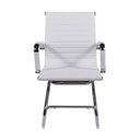 Ver imagem 3 de Kit 4 Cadeiras Escritório Interlocutor Fixa Esteirinha Corino 3301