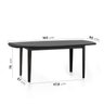 Conjunto Mesa de Jantar Tampo Vidro e MDF 1,60m e 4 Cadeiras Tiê CabeCasa MadeiraOriginals - 2