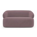 Ver imagem 6 de Kit 02 Poltronas Giratória e 01 Sofá Orgânico Glee 03 Lugares 170cm Veludo Rosê - Desk Design