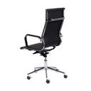 Ver imagem 3 de Kit 2 Cadeiras Escritório Presidente Esteirinha Rodízio Relax Corino 3301 Preto