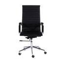 Ver imagem 4 de Kit 2 Cadeiras Escritório Presidente Esteirinha Rodízio Relax Corino 3301 Preto