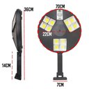 Ver imagem 5 de Luminaria Solar Led Sensor de Presença Movimento Controle Casa Rua Jardim Quintal Empresa Iluminaç