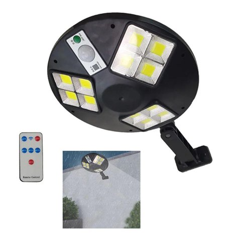 Luminaria Solar Led Sensor de Presença Movimento Controle Casa Rua Jardim Quintal Empresa Iluminaç