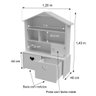 Casinha Organizadora Infantil Maia 100% Mdf Quarto Brinquedo - 3