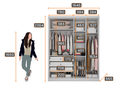 Ver imagem 4 de Guarda Roupa Casal Moderni Glass Reflecta 4 Portas 3 Gavetas Novo Horizonte Neve