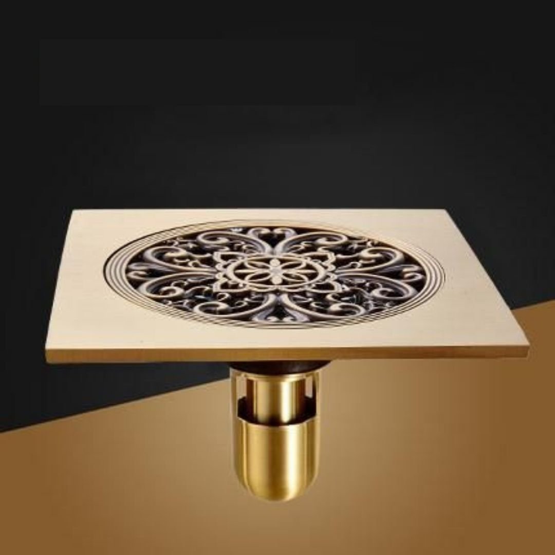 Ralo Vintage Retrô Quadrado Mandala Bronze 15x15 - 3