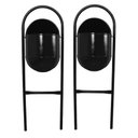 Ver imagem 1 de Kit 2 Lixeira Portugal Fechadachapa Parque Calçada Rua 115cm