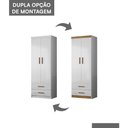 Ver imagem 4 de Guarda Roupa Infantil Ônix 2 Portas e 2 Gavetas Flex Branco - Peternella Móveis