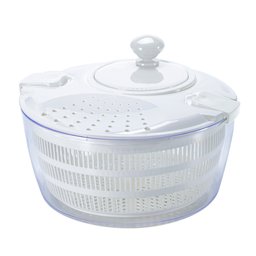 Centrifuga P/ Salada Easy Kitchen em plastico24,3X16,3cm branco 27964 Full Fit - 1