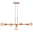 Ver imagem 4 de Luminária de Teto Pendente Tazza para 5 Lâmpadas 68cm Moderno Industrial - Cobre Flex - Alumínio