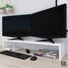 Suporte Notebook Monitor em Mdf Base Mesa Escritório Branco - 3