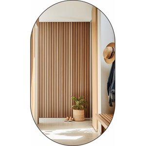 ESPELHO DECORATIVO OVAL 50CMX30CM MODERNO LUXO SALA QUARTO BANHEIRO