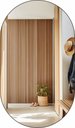 Ver imagem 1 de ESPELHO DECORATIVO OVAL 50CMX30CM MODERNO LUXO SALA QUARTO BANHEIRO