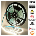 Ver imagem 1 de Fita 240 Led's 110v 10 Metros Ip20 3528 22w 4000k Liga Direto