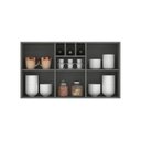 Ver imagem 4 de Armário Aéreo de Cozinha 120cm com 2 Portas Domus Espresso Móveis Cinza/Silver/Branco