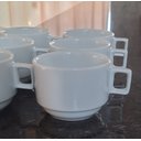 Ver imagem 4 de Jogo 6 Xicaras Café/chá Hotel 200ml Empilháveis - Porcelana Branca