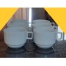 Jogo 6 Xicaras Café/chá Hotel 200ml Empilháveis - Porcelana Branca - 8