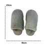 Pantufa Adulto Feminina Antiderrapante Felpuda 40/41 Cinza - 6