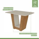 Ver imagem 5 de Conjunto Sala de Jantar 4 Lugares Retangular Tampo MDF Mesa e Cadeiras Apogeu