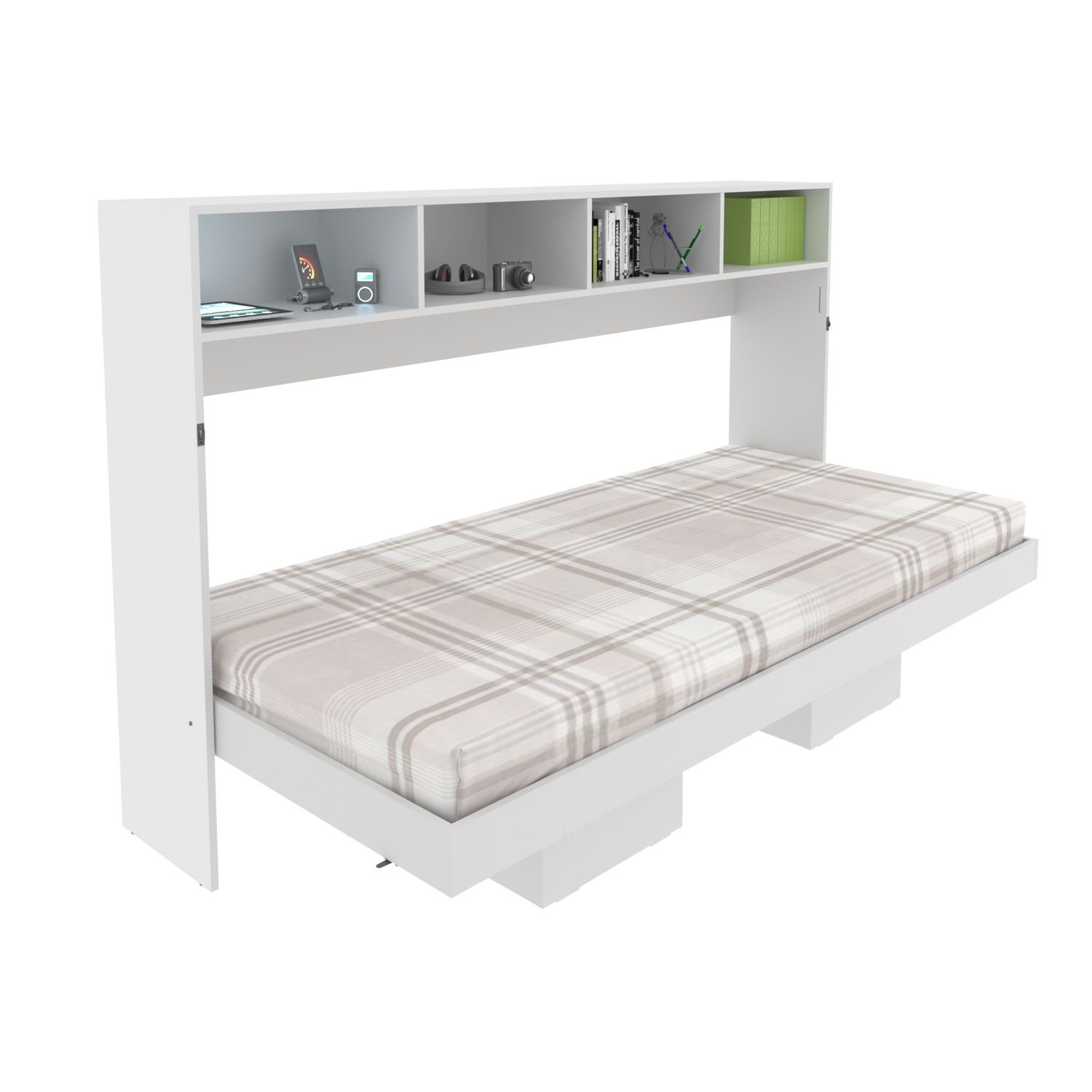 Cama Articulada Horizontal Solteiro 88cm Cm8020 Tecno Mobili - Branco - 11