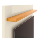 Ver imagem 2 de Painel Ripado Tv 50 Polegadas com Prateleira Monaco - Off White e Cedro