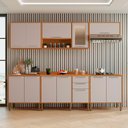 Ver imagem 1 de Cozinha Compacta para Cooktop 5 Bocas 5 Peças 12 Portas 2 Gavetas Paris Sallêto Móveis