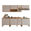 Ver imagem 2 de Cozinha Compacta para Cooktop 5 Bocas 5 Peças 12 Portas 2 Gavetas Paris Sallêto Móveis