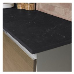 Tampo Madesa 100% MDF para Balcão de Pia 120 cm Nero Marquina Cor:Nero Marquina - 2 Tampo Madesa 100% MDF para Balcão de Pia 120 cm Nero Marquina Cor:Nero Marquina - 2
