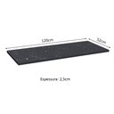 Ver imagem 4 de Tampo Madesa 100% MDF para Balcão de Pia 120 cm Nero Marquina Cor:Nero Marquina