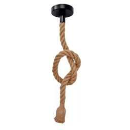 Luminaria Pendente Corda Sisal Enfeite Rustico E27 Retro Sala Quarto Loja Recepçao Decoraçao Ambient - 1