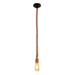 Luminaria Pendente Corda Sisal Enfeite Rustico E27 Retro Sala Quarto Loja Recepçao Decoraçao Ambient - 14