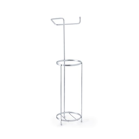 Porta Papel Higienico de Chão Suporte para 4 Rolos Cromado