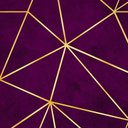 Ver imagem 2 de Papel de Parede Adesivo Zara Roxo Dark com Dourado - 3,3m