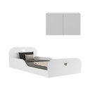 Ver imagem 5 de Cama Infantil Montessoriana com Colchão Incluso e Mesa de Cabeceira 2 Portas Multimóveis Mp4195