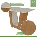 Ver imagem 4 de Conjunto Sala de Jantar 4 Lugares Retangular Tampo MDF Mesa e Cadeiras Apogeu Amêndoa Clean/Off White/Animale Bege
