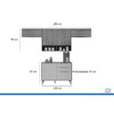 Ver imagem 2 de Kit Modulado MGM 4 Peças Divina CZ607 Cinamomo/Off White