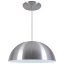 Ver imagem 1 de Pendente Meia Lua 34cm Luminária Alumínio Prata