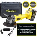 Ver imagem 2 de Esmerilhadeira Angular Intercambiável À Bateria 21v 4.1/2" Bivolt Titanium