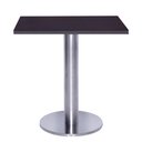 Ver imagem 1 de Mesa Beta Big Inox 75 Cm (alt) Disco Redondo Tampo Mdp Quadrado 70 Cm (larg) X 2,50 Cm (alt) Preto