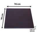 Ver imagem 4 de Mesa Beta Big Inox 75 Cm (alt) Disco Redondo Tampo Mdp Quadrado 70 Cm (larg) X 2,50 Cm (alt) Preto
