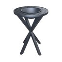 Ver imagem 5 de Kit 2 Banquetas Amélia Tela Sling Mesa Bistrô Alta Tampo Alumínio com Champanheira